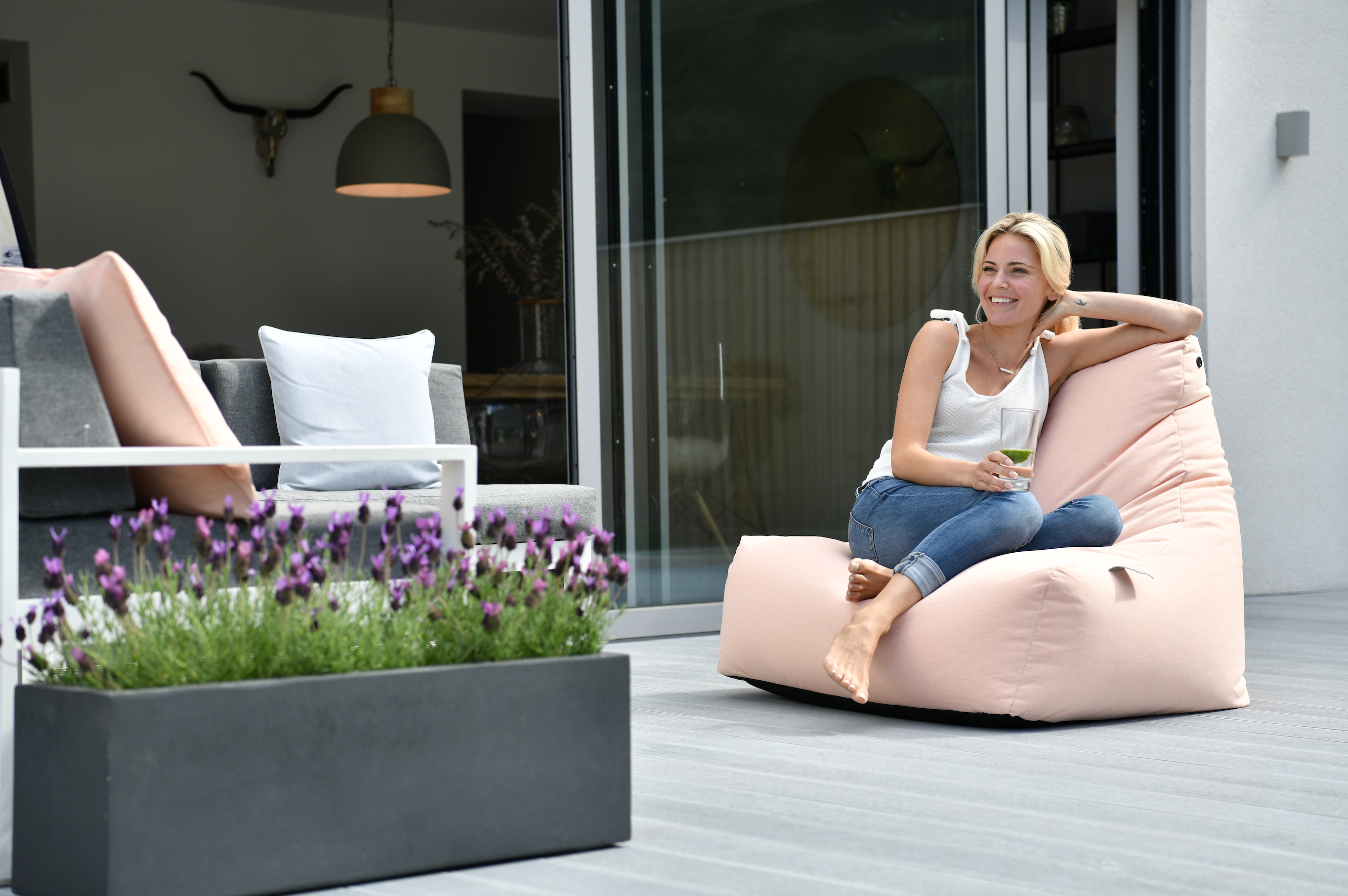 Extreme Lounging Mighty B-Bag Pastel Orange Indoor/Outdoor